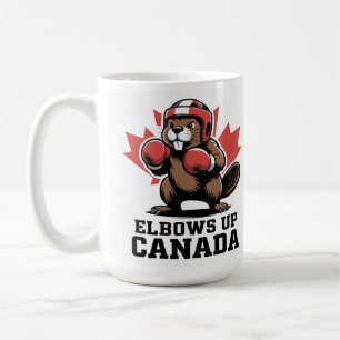 Elbows Up Canada Quirky Canadian Pride Gift Coffee Mug