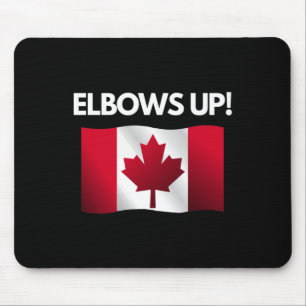 Elbows Up Canada Sticker12 Mouse Mat