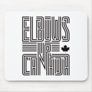 Elbows Up Canada Sticker5  Mouse Mat
