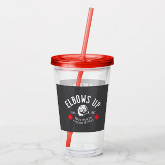 Elbows Up Canada Strong Acrylic Tumbler
