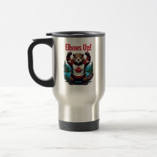 Elbows Up Canada Travel Mug