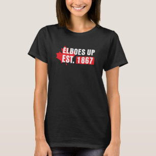 Elbows Up Canada True North Canada Forever EST 186 T-Shirt