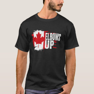 Elbows Up Canada True North Strong and Free Proud  T-Shirt