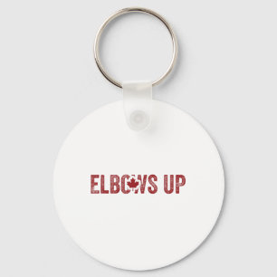 Elbows Up Canada True North Strong Free Proud Cana Key Ring