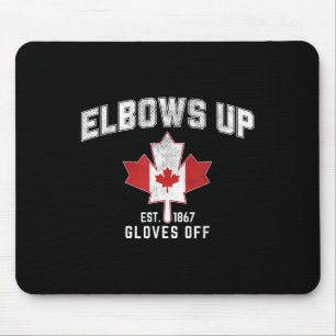 Elbows Up Est 1867 Canadian Maple Leaf Canada  Mouse Mat