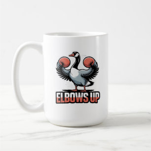 Elbows Up – Fighting Canadian Goose Coffee Mug