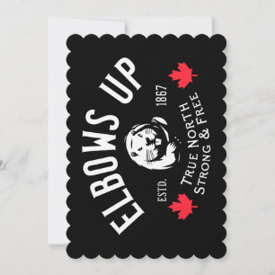 Elbows Up! Flat Greeting Card