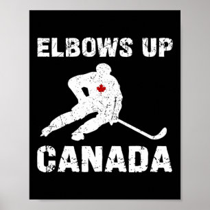 Elbows Up Hockey Canada Not For Sale Never 51st Pr Poster