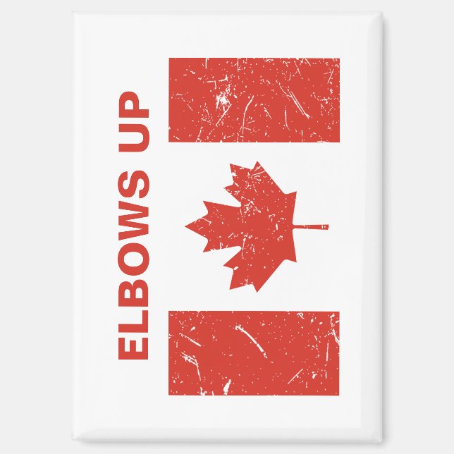 Elbows Up Magnet (Front)