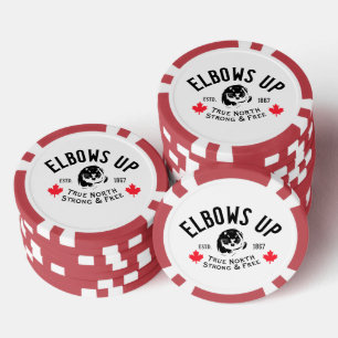 Elbows Up! Poker Chips
