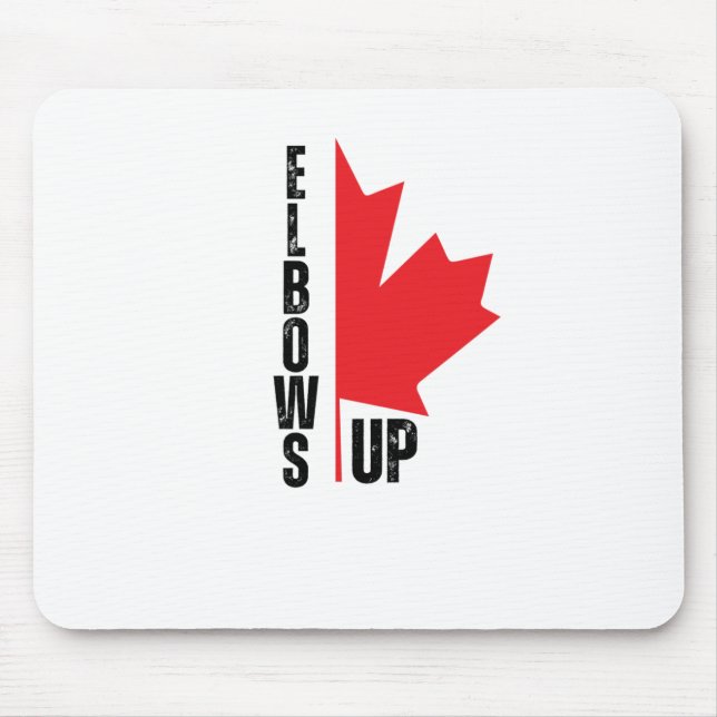 Elbows Up Sticker  Mouse Mat (Front)