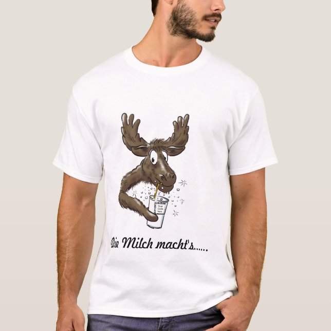 Elch Alarm - The milk T-Shirt (Front)