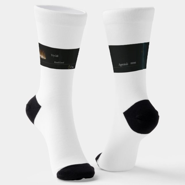 Elden ring, Try Left, Try Right, message socks (Angled)