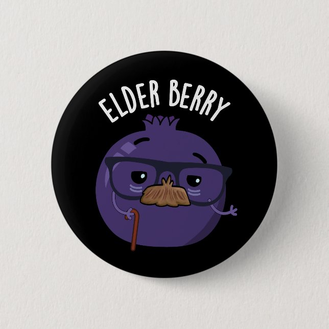 Elder-berry Funny Berry Pun  6 Cm Round Badge (Front)