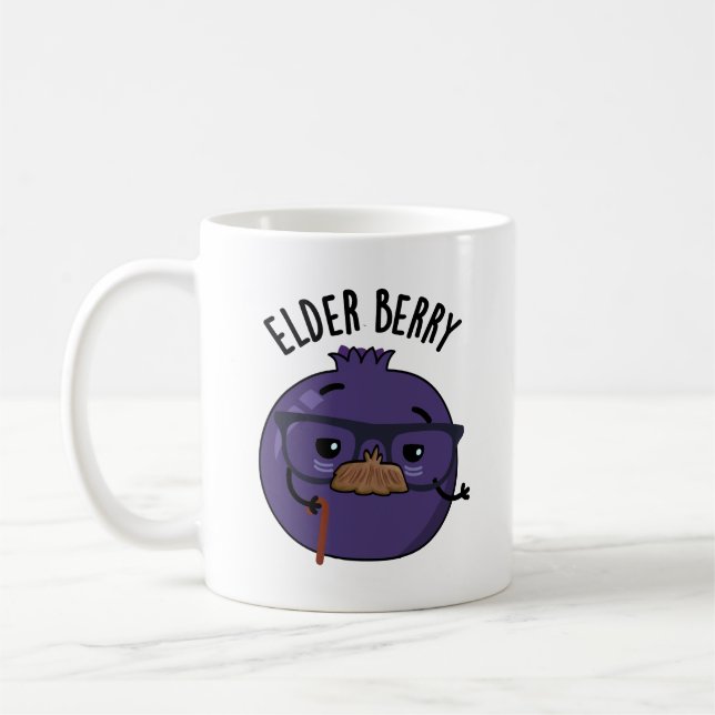 Elder-berry Funny Berry Pun  Coffee Mug (Left)