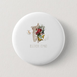 Elder Emo Funny Goth Older Gothic Cottagecore Gobl 6 Cm Round Badge