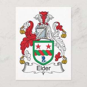 Elder Family Crest Postcard