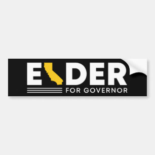 Elder for Governor  Bumper Sticker