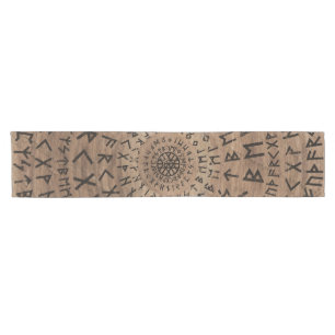 Elder Futhark Circular Composition Short Table Runner