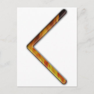 Elder Futhark Rune Cen Postcard