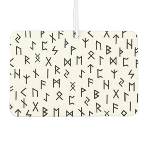 Elder futhark runes car air freshener