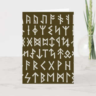 Elder Futhark Runes Card