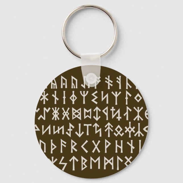 Elder Futhark Runes Key Ring (Front)