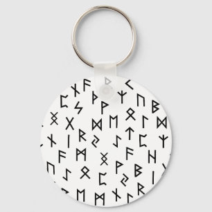 Elder futhark runes key ring