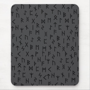 Elder futhark runes mouse mat