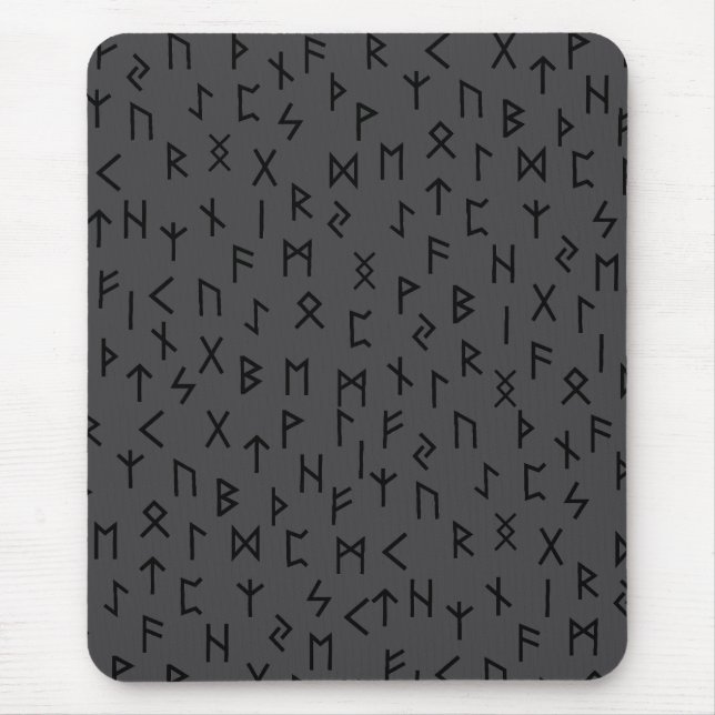Elder futhark runes mouse mat (Front)