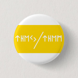 Elder Futhark They/Them Pronouns  3 Cm Round Badge