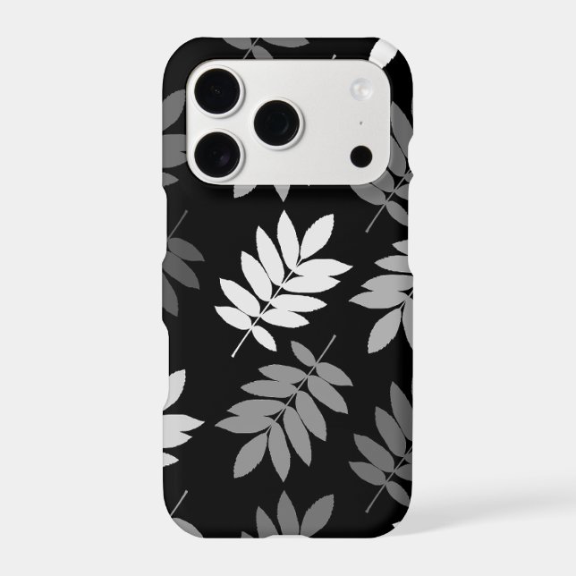 Elder Leaf Lg Pattern Black White Grey (Back)