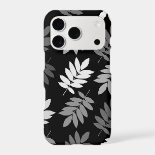 Elder Leaf Lg Pattern Black White Grey