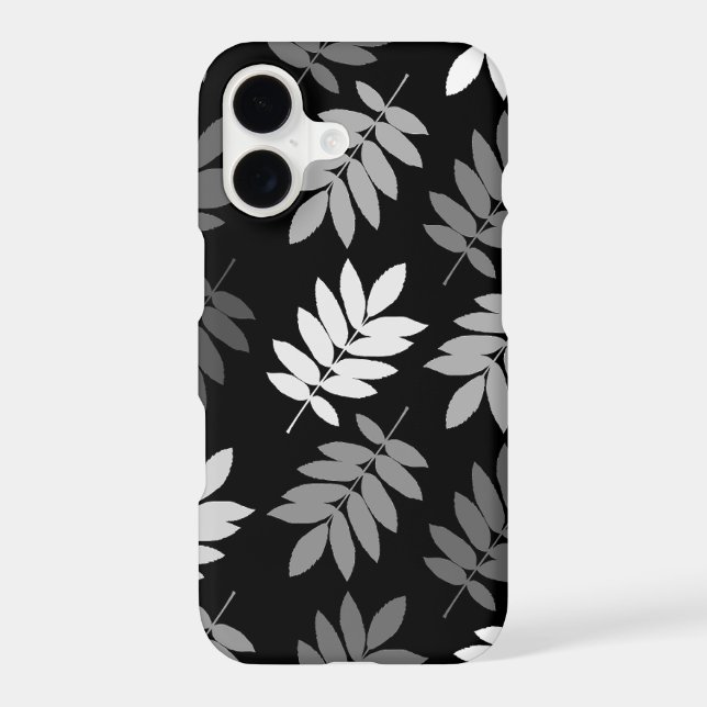 Elder Leaf Lg Pattern Black White Grey (Back)