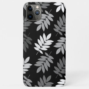 Elder Leaf Lg Pattern Black White Grey iPhone 11 Pro Max Case