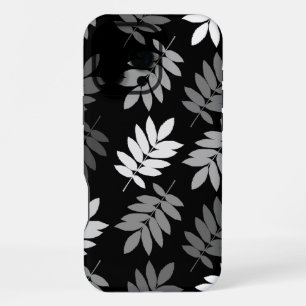 Elder Leaf Lg Pattern Black White Grey iPhone 16 Pro Max Case