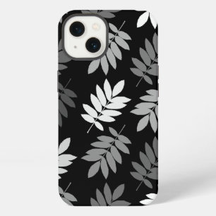 Elder Leaf Lg Pattern Black White Grey iPhone 13 Case