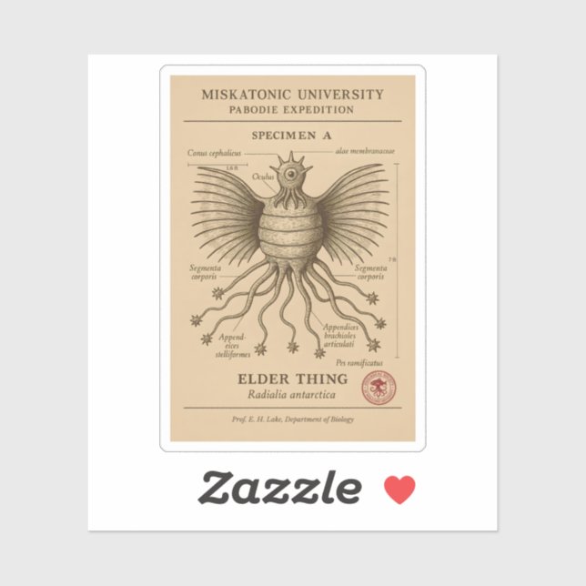 Elder Thing Specimen – Pabodie Expedition, Miskato (Sheet)