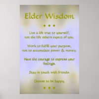 Elder Wisdom Poster