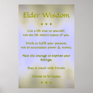 Elder Wisdom Poster