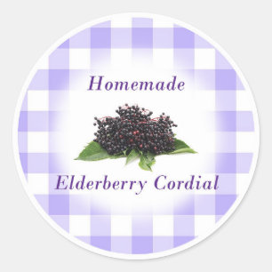 Elderberry cordial label
