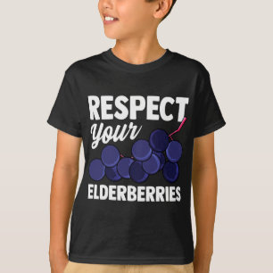 Elderberry Fruit Pun Funny Gift for Vegans T-Shirt