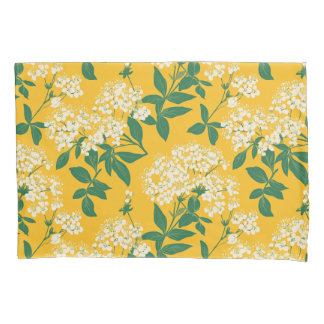 Elderflower Botanical Pattern Pillowcase