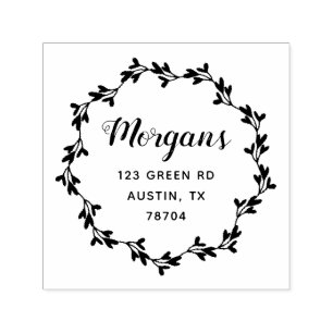 Elderflower Elegant Family  Rubber Stamp