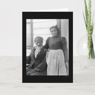 Elderly African American Couple 1900 Card