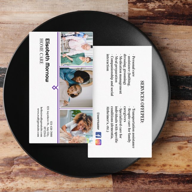 Elderly Care Card Template - Caregiver Business (Elderly Care Card Template - Caregiver Business Card Bundle | Customizable)