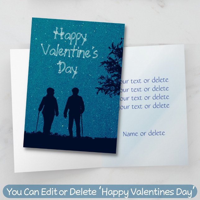 Elderly Couple Anniversary Valentine All Purpose Card (Creator Uploaded)