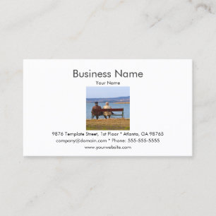 Elderly Couple Business Card Template