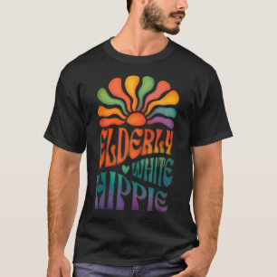Elderly White Hippie Trending T-Shirt