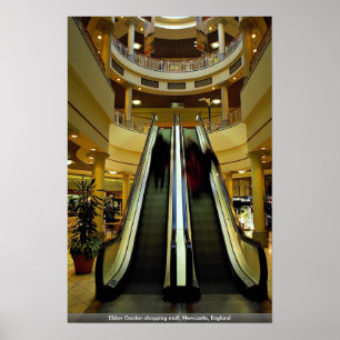 Eldon Garden shopping mall, Newcastle, England Poster